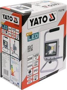 YATO Hordozható reflektor COB LED 20 W/1400 lm