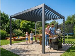 Alumínium bioklimatikus pergola LANITPLAST PREMIUM 4x3 m LG4089