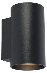 Okos dizájn fali lámpa fekete, 2 Wifi GU10-zel - Sandy