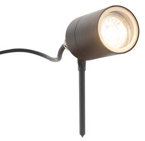 Okos, modern spotlámpa antracit IP44 WiFi GU10-zel - Solo