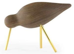 Normann Copenhagen - Shorebird Szobor Medium Walnut Brass - Lampemesteren