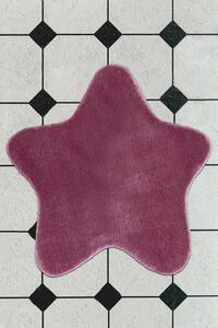 Csillag alakú fürdőszobaszőnyeg, bíborvörös - STARLETTE
