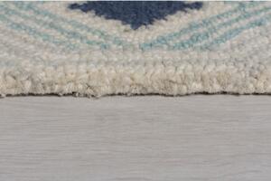 Marco bézs-kék gyapjú szőnyeg, 120 x 170 cm - Flair Rugs