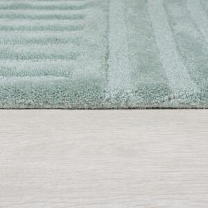 Zen Garden türkiz gyapjú szőnyeg, 160 x 230 cm - Flair Rugs