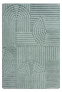 Zen Garden türkiz gyapjú szőnyeg, 120 x 170 cm - Flair Rugs