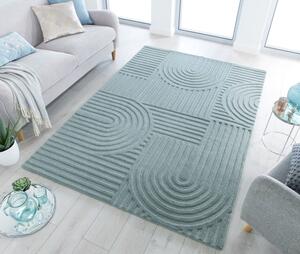 Zen Garden türkiz gyapjú szőnyeg, 160 x 230 cm - Flair Rugs