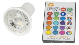 T-LED RGBW Szpot típusú LED-égő, 5W, GU10, 230V A fény színe: RGB + Melegfehér