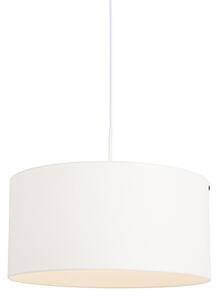Modern függesztett lámpa fehér, fehér árnyalattal 50 cm - Combi 1