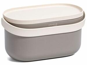 Plastia Bio-hulladékgyűjtő konténer keret észsákok nélkül, taupe, 4 l