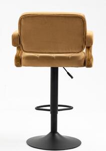 HR8403W Mézbarna modern velúr szék