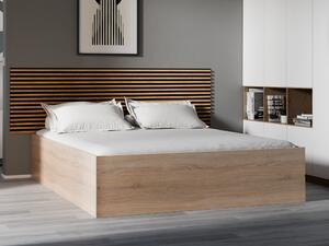 BELLA ágy 160x200 cm, sonoma tölgy Ágyrács: Ágyrács nélkül, Matrac: Deluxe 10 cm matrac