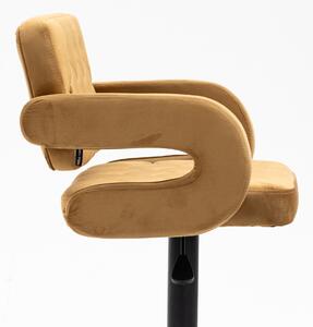 HR8403W Mézbarna modern velúr szék