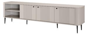 Vesper 3D TV-szekrény 187 cm - kasmír / fekete színű lábak