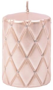 Firenze henger gyertya, 9 x 7cm - Metál Rose Gold