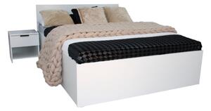 EBONY ágy + ágyrács AJÁNDÉK, 90x200, fehér