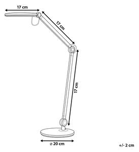 Fekete fém LED asztali lámpa 34 cm ERIDANUS