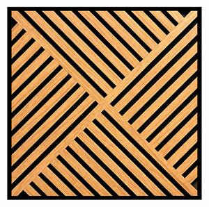 Akusztikus falpanel Deco VIII bambusz hatású 60x60x1,8 cm