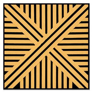 Akusztikus falpanel Deco VI bambusz hatású 60x60x1,8 cm