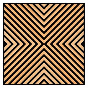 Akusztikus falpanel Deco IV bambusz hatású 60x60x1,8 cm