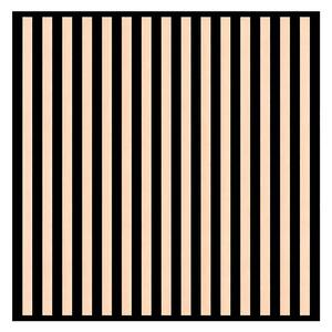 Akusztikus falpanel Deco II bambusz hatású 60x60x1,8 cm