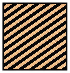 Akusztikus falpanel Deco III bambusz hatású 60x60x1,8 cm