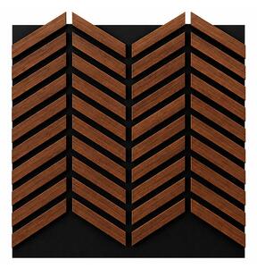 Akusztikus falpanel Deco XII dió hatású 60x60x1,8 cm