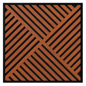 Akusztikus falpanel Deco VIII dió hatású 60x60x1,8 cm