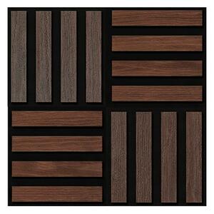 Akusztikus falpanel Deco X dió hatású 60x60x1,8 cm