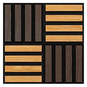Akusztikus falpanel Deco X olajos tölgy hatású 60x60x1,8 cm