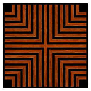 Akusztikus falpanel Deco V dió hatású 60x60x1,8 cm