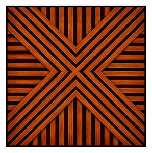 Akusztikus falpanel Deco VII dió hatású 60x60x1,8 cm