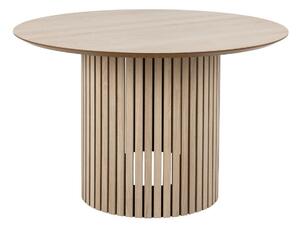 Asztal Oakland K106, Világos tölgy, 75cm, Természetes fa furnér, Közepes sűrűségű farostlemez, Váz anyaga, Tölgy
