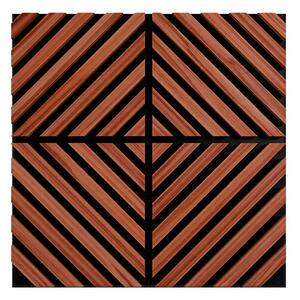 Akusztikus falpanel Deco IX dió hatású 60x60x1,8 cm