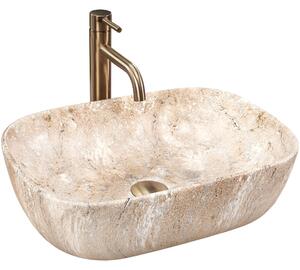 Rea Belinda Savana, asztali mosogató 460x330x135 mm, kőutánzat, REA-U3323