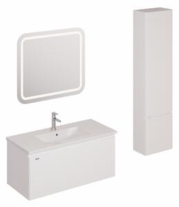 Fürdőszobagarnitúra mosdóval, mosdócsappal, kifolyóval és szifonnal Naturel Ancona fehér KSETANCONA3