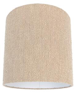 Szövet lámpaernyő bézs bouclé szövettel 40/40 cm