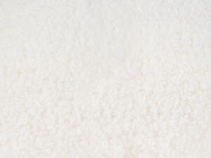Fehér buklé dísztökalakú díszpárna ⌀ 35 cm MUNCHKIN