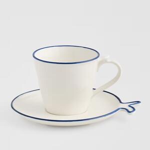 HOME & YOU csésze aljjal 260ml , halas