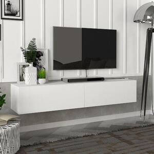 TV-állvány fali Toivakka 135x31x25cm fehér [en.casa]