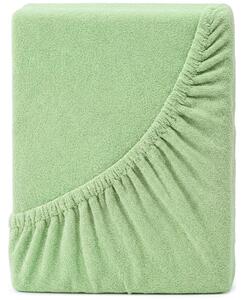 4Home DELUXE frottír lepedő zöld, 90–100 x 200 cm, 90–100 x 200 cm
