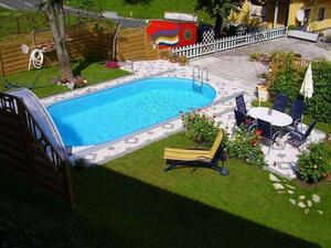 Styriapool ovális medence 800 x 400 x 150 cm-es