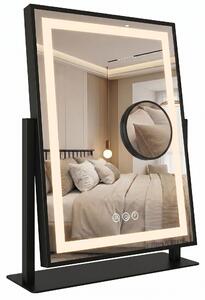 LED Tükör LUMI Black 30x40cm