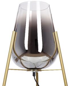 Aranyszínű fém állólámpa 133 cm MENA