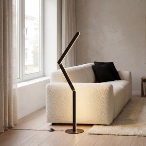 Design állólámpa fekete, LED-del, 3 fokozatban dimmelhető - Gate