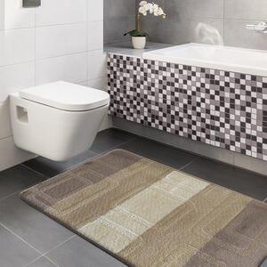 Bézs színű fürdőszobai szőnyegek csúszásmentes kivitelben 50 cm x 80 cm + 40 cm x 50 cm