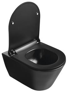 Sapho, AVVA Vékony, lassan záródó WC-ülőke, fekete