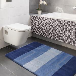 Kék csúszásmentes fürdőszoba szőnyegek 50 cm x 80 cm + 40 cm x 50 cm