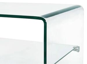 VidaXL átlátszó edzett üveg dohányzóasztal 50 x 45 x 33 cm