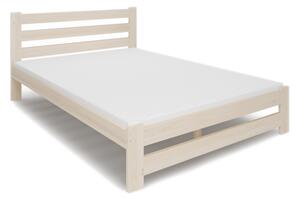 MISOURI tömörfa ágy + DE LUX habszivacs matrac + ágyrács AJÁNDÉK, 180x200, natúr-lakk