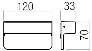 KANT LED lépcsővilágító – sötétszürke, 2700–3000K